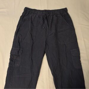 Lightweight Blue Cargo Joggers